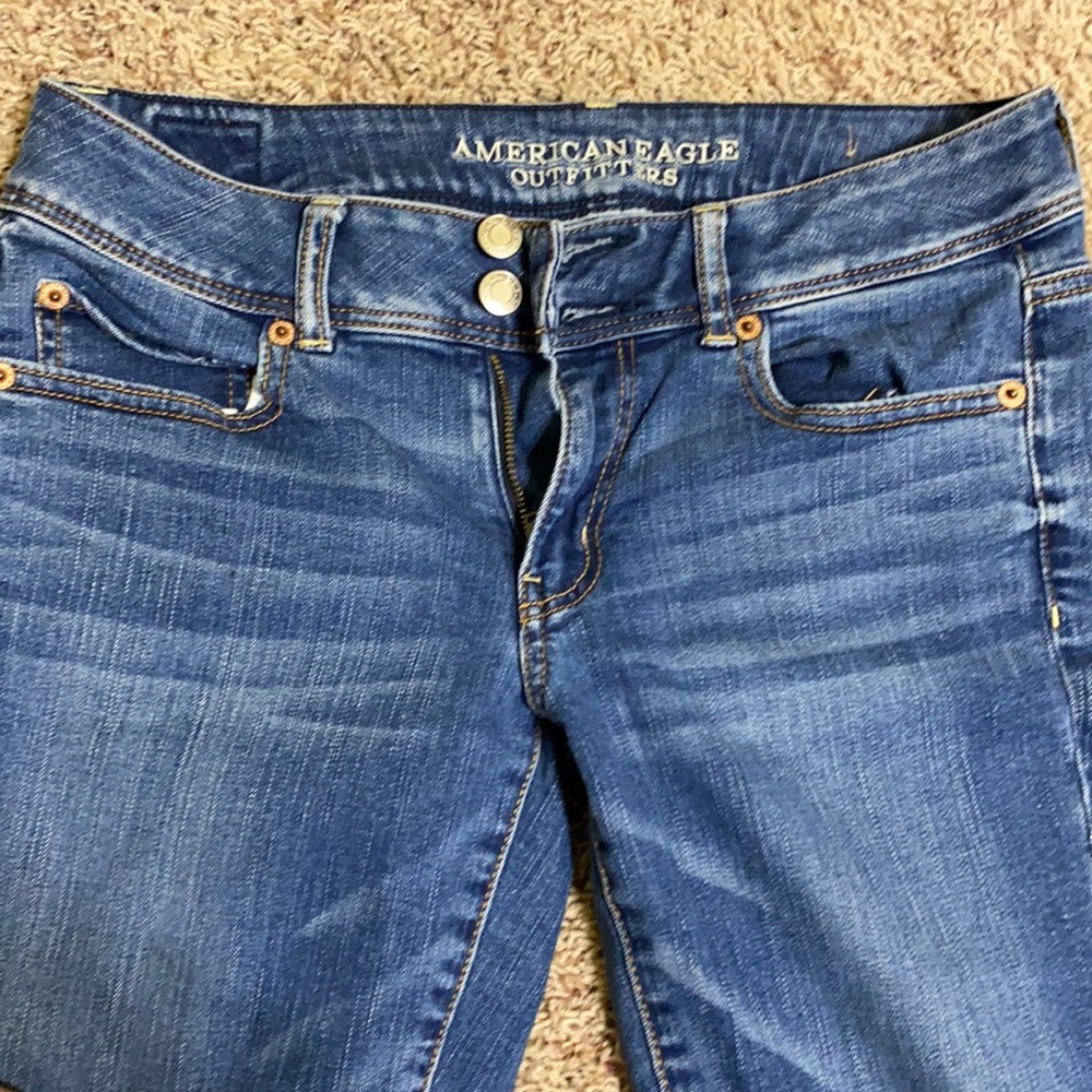 AE Skinny Crop Super Stretch Jeans - Size: 6